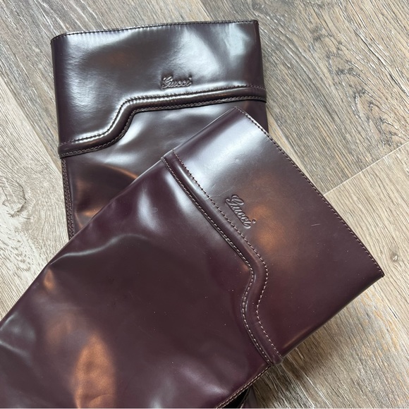 Vintage Y2K Gucci platform leather knee high boots - Picture 2 of 16